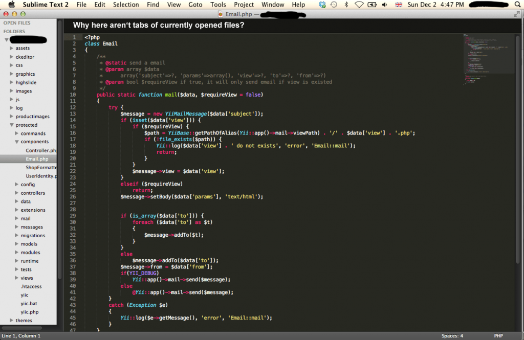sublime text editor open abrowser